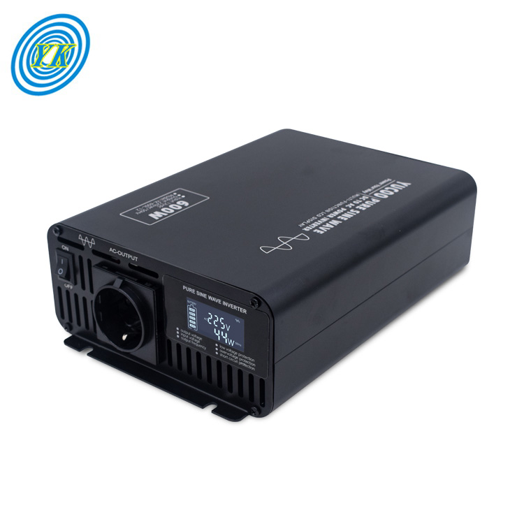 Yucoo hot sell Off-grid 600W 12v/24v/48v/60v/72v to 110v/220v pure sine wave power inverter