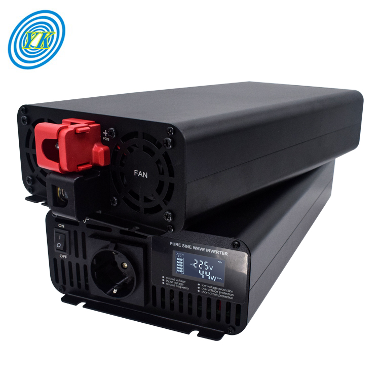 Yucoo hot sell Off-grid 1500W 12v/24v/48v/60v/72v to 110v/220v pure sine wave power inverter