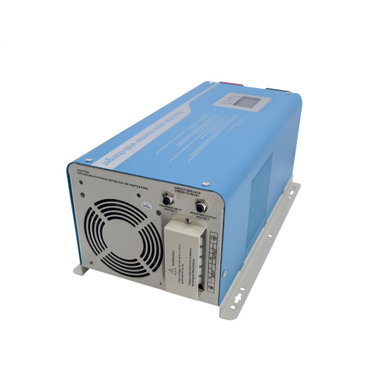 12/24/48VDC to 120/220VAC power inverter pure sine wave 2000w with a built-in charger