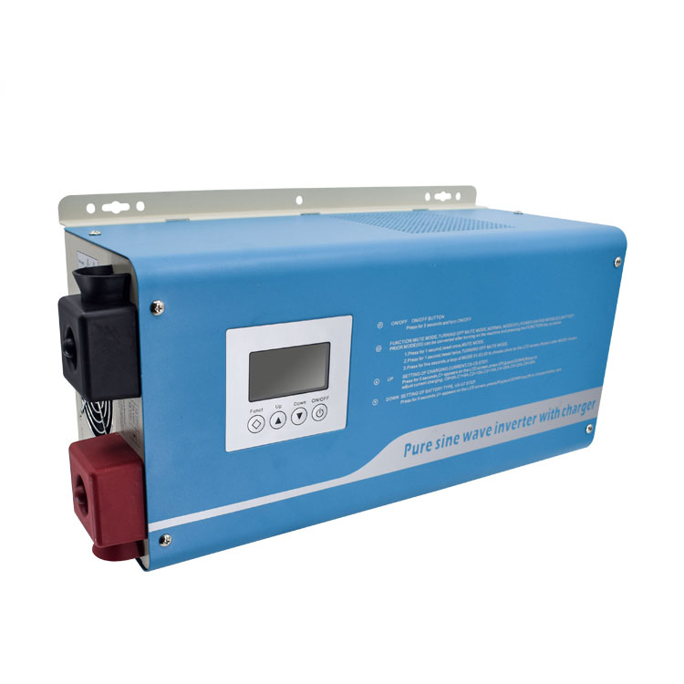 24/48VDC to 120/220VAC power inverter pure sine wave 4000w with a built-in charger