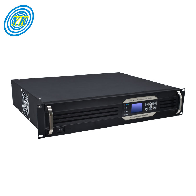 2U rackmount Intelligent 110V dc to 220V ac 2000va inverter pure sine wave