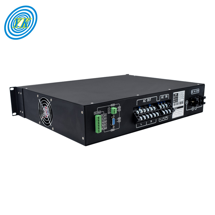 2U rackmount Intelligent 110V dc to 220V ac 2000va inverter pure sine wave