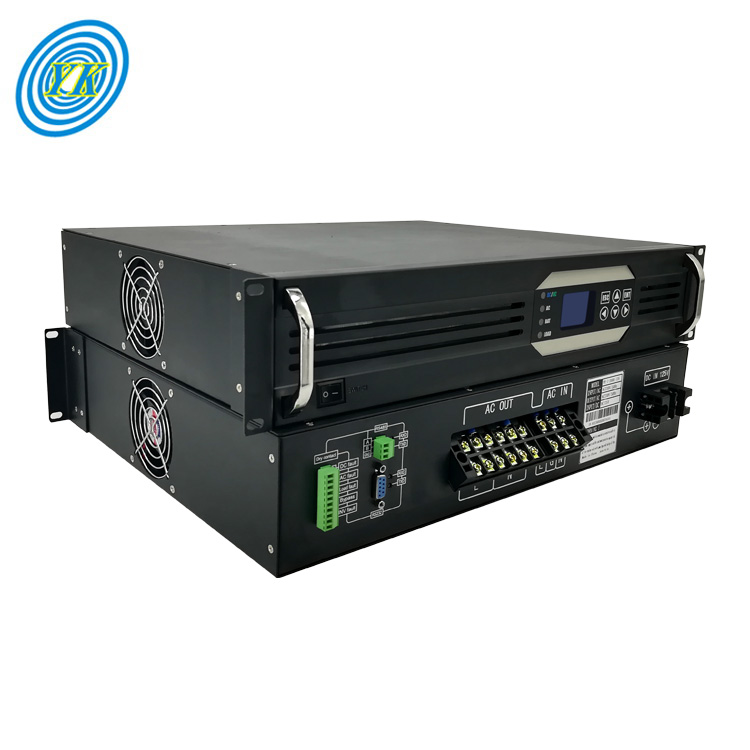 2U rackmount Intelligent 110V dc to 220V ac 2000va inverter pure sine wave