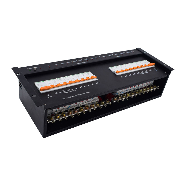 Rack mount pdu 16 ways electrical distribution box 24v 48v 110v 220v power distribution unit