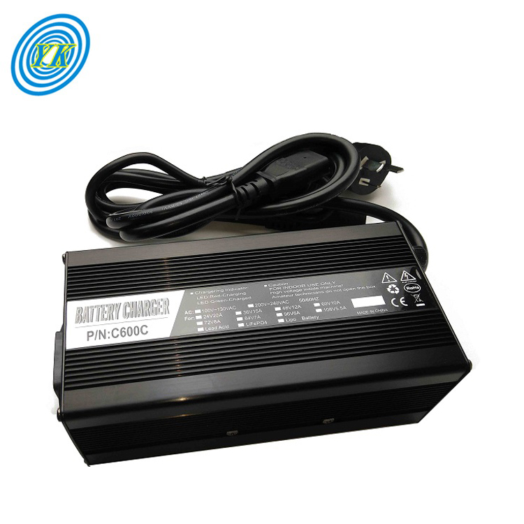 Hot selling 220VAC to 72VDC Lipo LiFePO4 lithium battery charger 