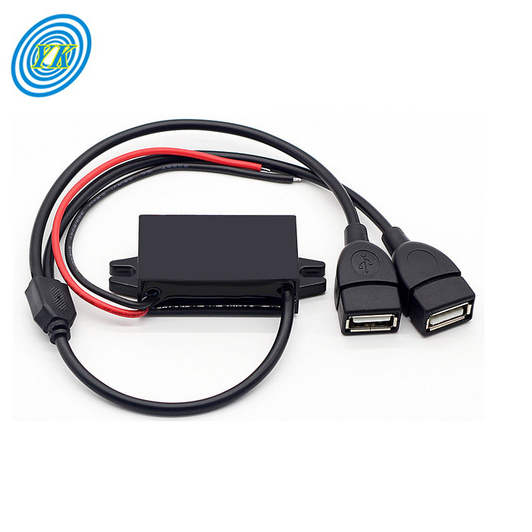 Yucoo Micro usb 12v to 5v 3a step down converter usb car power module buck dc converter