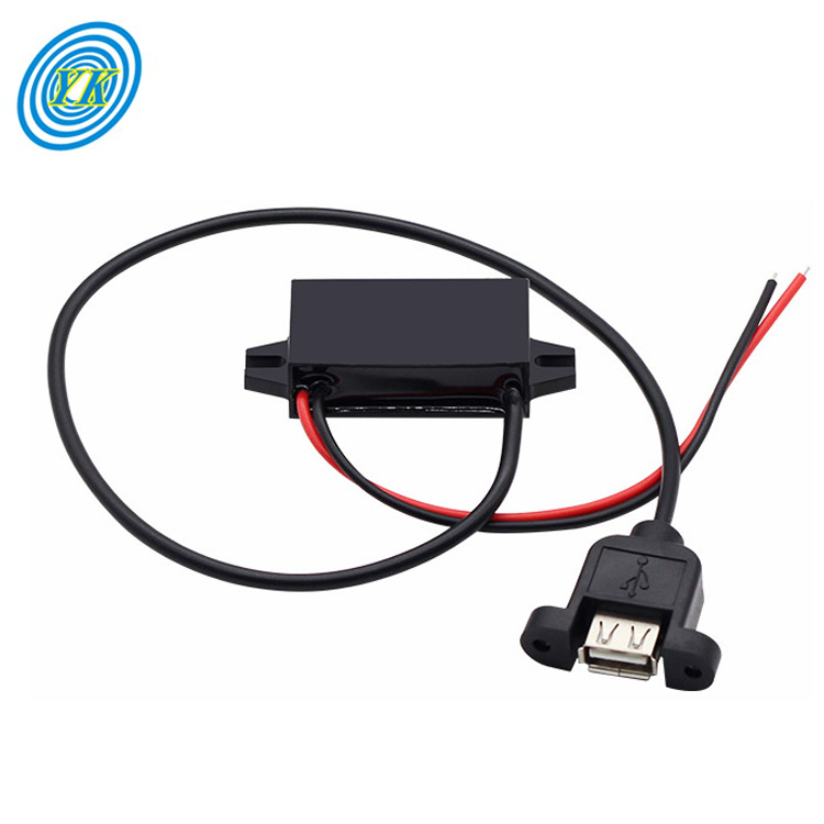 Yucoo Micro usb 12v to 5v 3a step down converter usb car power module buck dc converter
