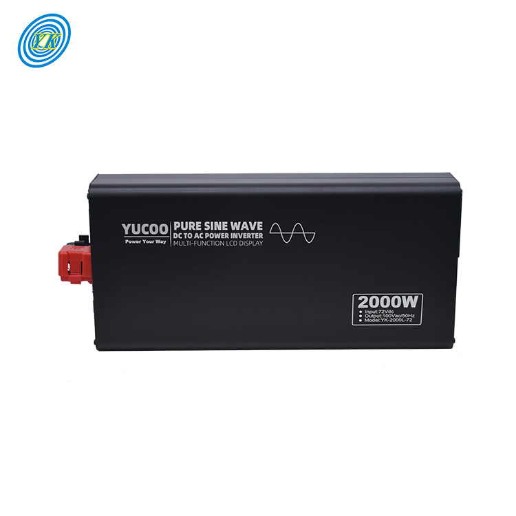 2000W 220vac 110vac 12 24vdc 48vdc 60vdc 72vdc Pure sine wave inverter